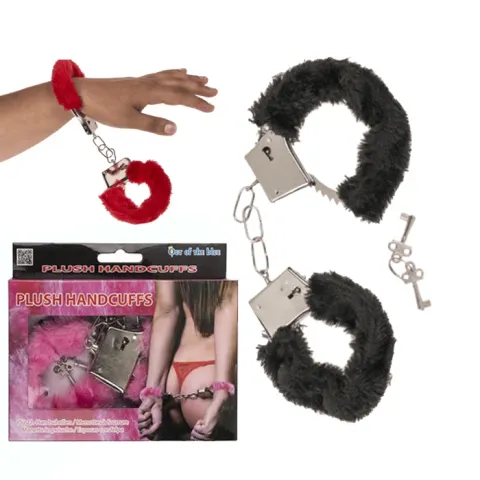Наручники - Plush Handcuffs With Keys Black