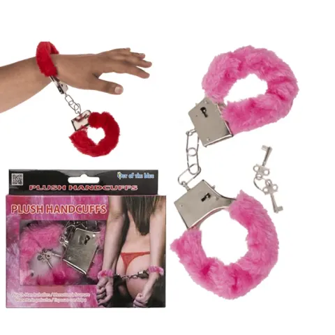 Наручники - Plush Handcuffs With Keys Pink