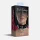 Ошейник для фиксации из натуральной кожи Feral Feelings — D-Rings Black