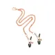 Ошейник с зажимами для сосков Liebe Seele Rose Gold Memory Collar with Nipple Clamps, кожа