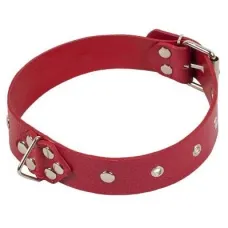 Нашийник - Leather Restraints Collar Red