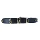 Ошейник LOCKINK Dark DIY Alphabet Collar, черный, искусственная кожа, буквы со стразами