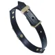Ошейник LOCKINK Dark DIY Alphabet Collar, черный, искусственная кожа, буквы со стразами