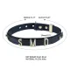 Ошейник LOCKINK Dark DIY Alphabet Collar, черный, искусственная кожа, буквы со стразами