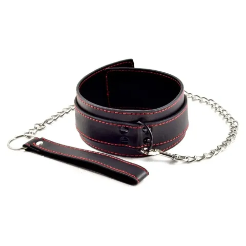 Нашийник з повідком - Bondage Fetish Collar And Leash Set