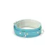 Нашийник с повідцем Liebe Seele Blue Lamb Leather Collar с бархатной подкладкой