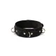 Нашийник з повідцем Liebe Seele Boudoir Amor Collar with Leash Black, три кільця