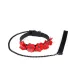 Нашийник з повідцем Liebe Seele Flower Rhythm - Black and Red Leather Flowers collar with Leash