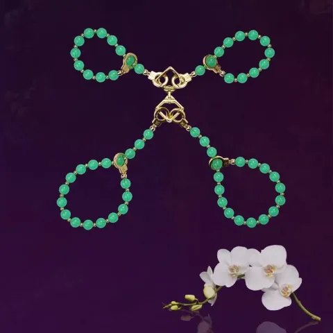 Нефритові наручники та поножі LOCKINK Jade Handcuffs & Anklecuffs