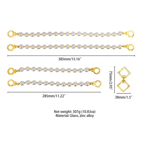 Жемчужный набор для фиксации LOCKINK Pearl Bondage & Restraint Set, наручники, ножные кандалы, поводок