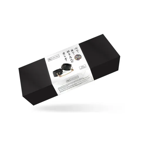 Ножные манжеты Liebe Seele Black Organosilicon Anklecuffs, экокожа