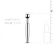 Полый уретральный стимулятор Sinner Gear Unbendable – Hollow Penis Plug, длина 7,5 см, диаметр 12 мм