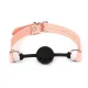 Воздухопроницаемый кляп Liebe Seele Dark Candy Pink Ball Gag, силиконовый шарик, диаметр 4,3 см