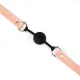 Воздухопроницаемый кляп Liebe Seele Dark Candy Pink Ball Gag, силиконовый шарик, диаметр 4,3 см