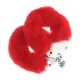 Пушистые металлические наручники для ролевых игр — Heavy-duty Fluffy Handcuffs Red