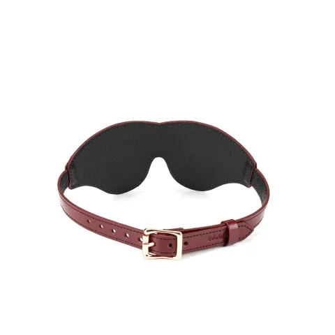 Кожаная маска для глаз Liebe Seele Wine Red Blindfold