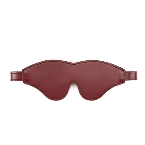 Кожаная маска для глаз Liebe Seele Wine Red Blindfold