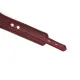 Кожаный ошейник с поводком Liebe Seele Wine Red Curved Collar, замок в форме сердечка