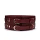 Кожаный пояс для бондажа Liebe Seele Wine Red Waist Cuff, размер S