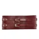 Кожаный пояс для бондажа Liebe Seele Wine Red Waist Cuff, размер S