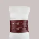 Кожаный пояс для бондажа Liebe Seele Wine Red Waist Cuff, размер S