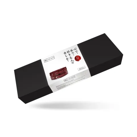Кожаный пояс для бондажа Liebe Seele Wine Red Waist Cuff, размер S