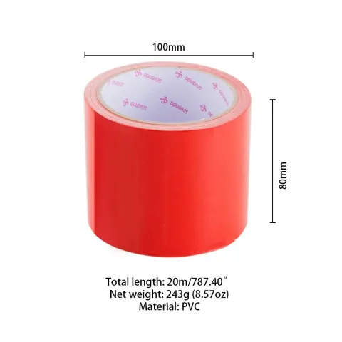 Скотч для бондажа LOCKINK SEVANDA Electrostatic Tape, красный, 16 м