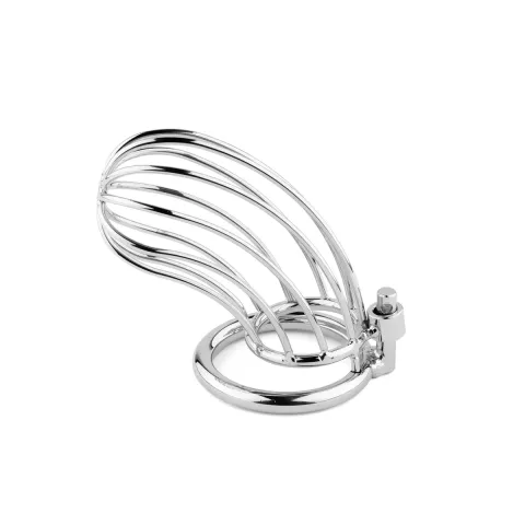 Серебряный металлический пояс верности для мужчин — Metal Penis Cock Cage