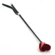 Стек Liebe Seele Flower Rhythm - Black and Red Leather Flowers Riding Crop