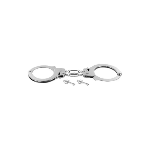 Строгие металлические наручники Fetish Tentation Soft — регулируемые металлические наручники