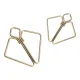 SX0844 Зажимы для сосков с массивной подвеской LOCKINK Nipple Clamps with Heavy Pendant, золотистые