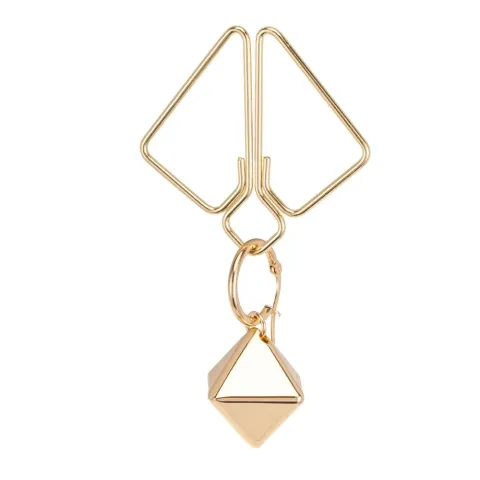 SX0844 Зажимы для сосков с массивной подвеской LOCKINK Nipple Clamps with Heavy Pendant, золотистые