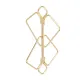 SX0844 Зажимы для сосков с массивной подвеской LOCKINK Nipple Clamps with Heavy Pendant, золотистые