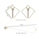 SX0844 Зажимы для сосков с массивной подвеской LOCKINK Nipple Clamps with Heavy Pendant, золотистые