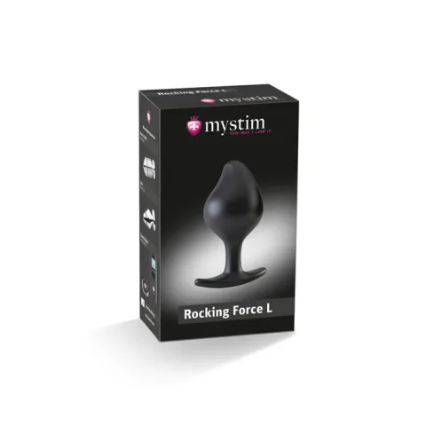 Силіконова анальна пробка Mystim Rocking Force L для електростимулятора, діаметр 4,7 см