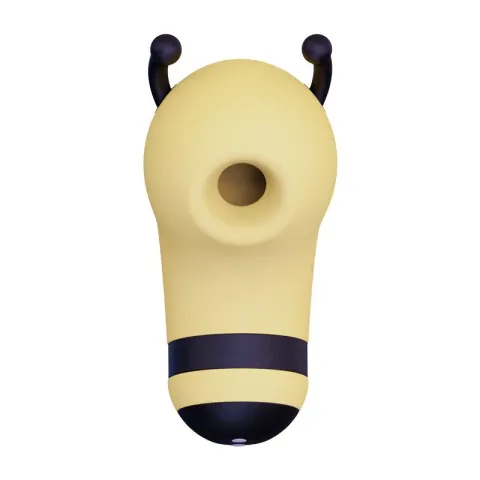 Вакуумний стимулятор із мікрострумами KISSTOY Beebe Yellow, на палець
