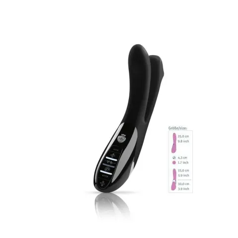 Двойной вибратор с электрической стимуляцией Mystim Tingling Aparte eStim Black, миостимулятор
