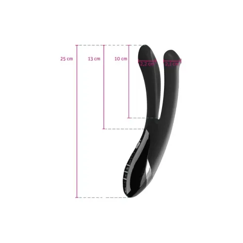 Двойной вибратор с электрической стимуляцией Mystim Tingling Aparte eStim Black, миостимулятор