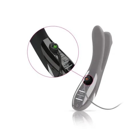 Двойной вибратор с электрической стимуляцией Mystim Tingling Aparte eStim Black, миостимулятор