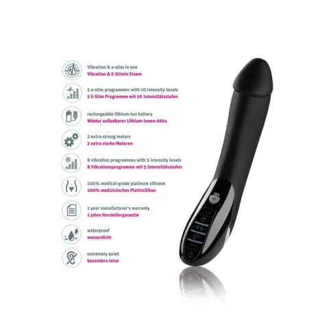 Mystim Tickling Truman eStim Вибратор для электрической стимуляции Black, мышечный стимулятор