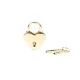 Замочок-сердечко Liebe Seele Heart Shape Padlock Gold (2 шт), універсальний