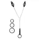 Зажим для сосков Art of Sex — Nipple Clamps for Men Black clover с кольцами для эрекции