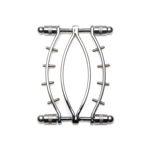 Затискач для вагіни Master Series: Spread 'Em Poker Vagina Clamp with Adjustable Pressure Screws, ши