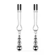 Затискачі для сосків Bedroom Fantasies: Nipple Clamps with Beaded Chain - Silver