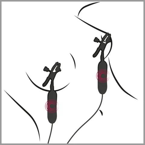 Зажимы для сосков — FFS Vibrating Nipple Clamps