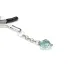 Зажимы для сосков с сердечком Liebe Seele Glow-in-dark Nipple Clamps Light Blue, светятся в темноте