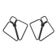 Затискачі для сосків LOCKINK Minimalism Nipple Clamps, сріблясті