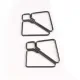 Затискачі для сосків LOCKINK Minimalism Nipple Clamps, сріблясті