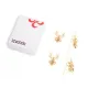 Затискачі для сосків LOCKINK SEVANDA Stag Adjustable Nipple Clamps, золотисті, зі знімними підвісками