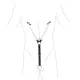 Зажимы для сосков с креплением на пенисе Art of Sex – Nipple Clamps for Men, экокожа